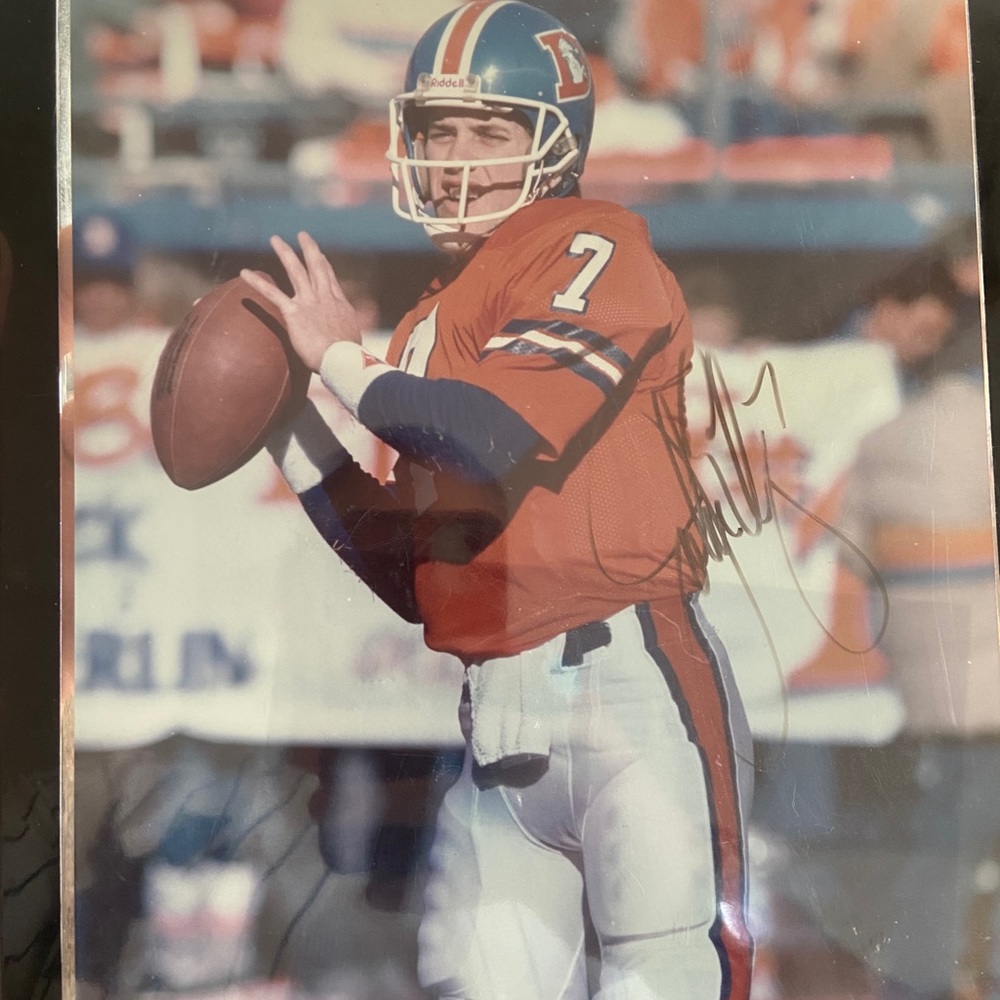 John Elway Officially signed photo